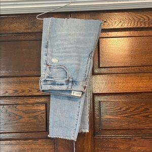 Abercrombie & Fitch Light Blue Cropped Jeans